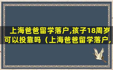 上海爸爸留学落户,孩子18周岁可以投靠吗（上海爸爸留学落户,孩子18周岁可以投靠吗知乎）