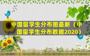 中国留学生分布图最新（中国留学生分布数据2020）