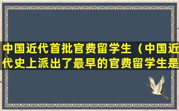 中国近代首批官费留学生（中国近代史上派出了最早的官费留学生是什么时期）