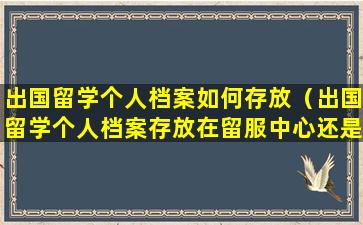 出国留学个人档案如何存放（出国留学个人档案存放在留服中心还是户籍劳动服务中心）