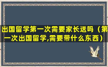 出国留学第一次需要家长送吗（第一次出国留学,需要带什么东西）