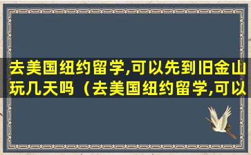 去美国纽约留学,可以先到旧金山玩几天吗（去美国纽约留学,可以先到旧金山玩几天吗英文）