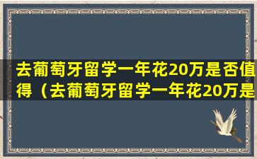 去葡萄牙留学一年花20万是否值得（去葡萄牙留学一年花20万是否值得去）