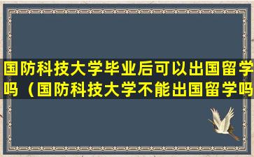 国防科技大学毕业后可以出国留学吗（国防科技大学不能出国留学吗）