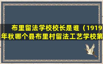 布里留法学校校长是谁（1919年秋哪个县布里村留法工艺学校第三期开学）