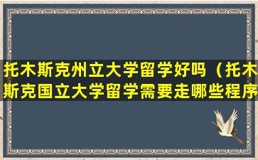 托木斯克州立大学留学好吗（托木斯克国立大学留学需要走哪些程序）