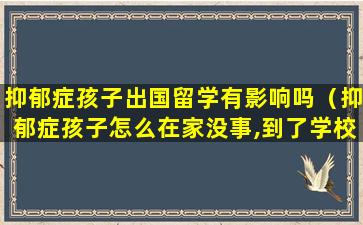 抑郁症孩子出国留学有影响吗（抑郁症孩子怎么在家没事,到了学校就不舒服了）