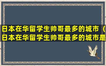 日本在华留学生帅哥最多的城市（日本在华留学生帅哥最多的城市是哪里）