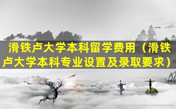 滑铁卢大学本科留学费用（滑铁卢大学本科专业设置及录取要求）