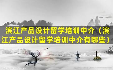 滨江产品设计留学培训中介（滨江产品设计留学培训中介有哪些）