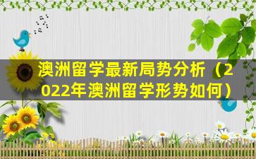 澳洲留学最新局势分析（2022年澳洲留学形势如何）