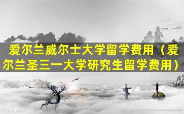爱尔兰威尔士大学留学费用（爱尔兰圣三一大学研究生留学费用）
