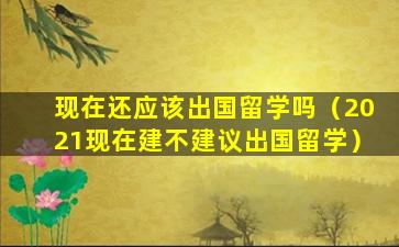 现在还应该出国留学吗（2021现在建不建议出国留学）