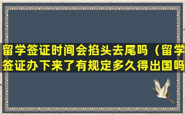 留学签证时间会掐头去尾吗（留学签证办下来了有规定多久得出国吗）