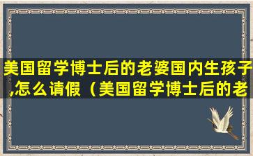 美国留学博士后的老婆国内生孩子,怎么请假（美国留学博士后的老婆国内生孩子,怎么请假回国）