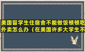 美国留学生住宿舍不能做饭顿顿吃外卖怎么办（在美国许多大学生不住在家里）