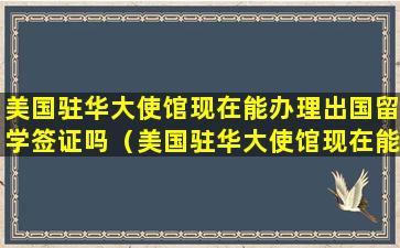 美国驻华大使馆现在能办理出国留学签证吗（美国驻华大使馆现在能办理出国留学签证吗多少钱）