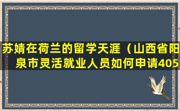 苏婧在荷兰的留学天涯（山西省阳泉市灵活就业人员如何申请4050补贴）
