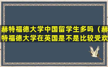 赫特福德大学中国留学生多吗（赫特福德大学在英国是不是比较受欢迎）