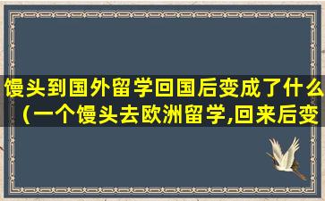 馒头到国外留学回国后变成了什么（一个馒头去欧洲留学,回来后变成了什么）